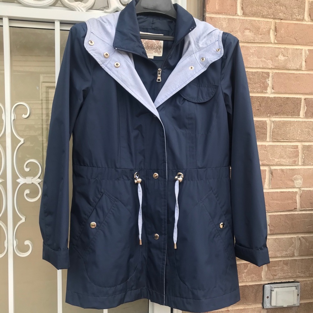 ESPRIT medium length windbreaker navy blue jacket